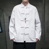 Men's Long Sleeve Tang Suit Jacket Chinese Style Linen Shirt