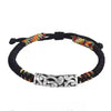 Auspicious Clouds Adjustable String Bracelet with Copper Charm