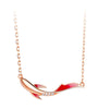 925 Sterling Silver Koi Fish Necklace with Enamel