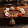 Golden Silk Jade Pixiu Wealth Bracelet