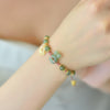 Rabbit Year Hetian Jade Bracelet with Red String