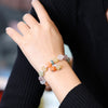 Golden Silk Jade Pixiu Wealth Bracelet