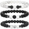 Protection Tiger's Eye Bracelet with Volcanic Stone