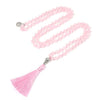 108 Bead Tassel Necklace Natural Stone Wrap Chain