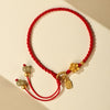 Hetian Jade Peach Blossom Luck String Bracelet