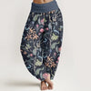 Women's Harem Pants Elastic Waist Floral Print Casual Yoga Trousers