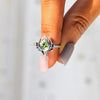 Silver Lotus Zircon Blessing Protection Ring