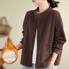 Women's Jacket Solid Color Long Sleeve Outerwear With Pockets