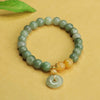 Jade Beads Peace Buckle Prosperity Abundance Bracelet