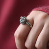 Rotatable Pixiu Copper Coin Ring, Adjustable Vintage Style