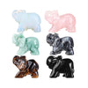 Carved Natural Stone Elephant Figurine