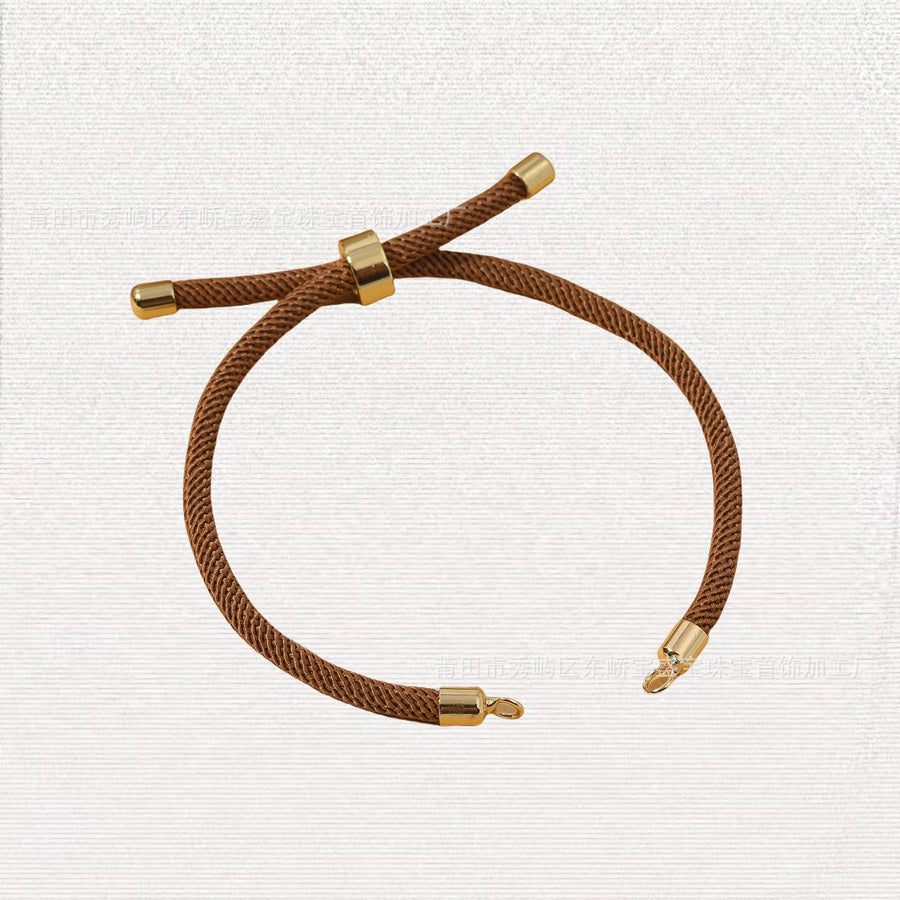 Adjustable Red String Bracelet with Copper Clasp
