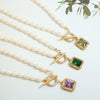 Pearl Zircon Wealth Charm Necklace Pendant