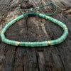 Natural Stone Spacer Bead Bracelet