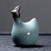 Ceramic Chinese Zodiac Tea Pet, Celadon or Ge Kiln Glaze