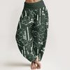 Cotton Women's Harem Pants with Digital Print Designs