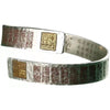 Copper Cuff Bracelet with Auspicious Clouds and Seals