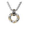 Möbius Chinese Coin Necklace, Copper Electroplated Pendant