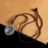 990 Silver Phoenix Necklace Pendant with Enamel