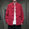 Men's Long Sleeve Tang Suit Jacket Chinese Style Linen Shirt