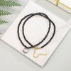 Black Spinel Cute Cat Motivate Choker Necklace