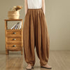 Women's Wide Leg Cotton Linen Pants With Pockets
