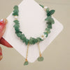 Strawberry Quartz and Green Strawberry Quartz Flower Bracelet