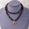 108 Colorful Tiger Eye Mala Necklace and Bracelet