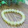 Ice Glass Bead Bracelet, Handmade Pastel Stretch Wristband
