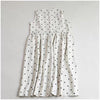 Women's Summer Sleeveless Polka Dot Cotton Linen Dress