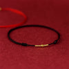 Handmade Red String Bracelet with Love Knot and Flower Charm