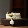White Bodhi Seed Lotus Bracelet with Gift Card