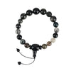 Five Elements Water Crystal Bracelet, Handmade Mixed Beads