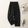 Elastic Waist Wide Leg Pants, Relaxed Straight Trousers