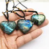 Labradorite Love Heart Support Necklace Pendant