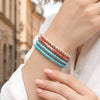 Geometric Stone Bracelet - Copper Spacer Beads