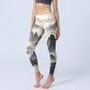 Splash-ink Landscape Print Yoga Leggings Women's High Waist Fitness Pants