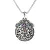 Peony Flower Copper Coin Necklace