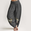 Women's Harem Pants Elastic Waist Floral Print Casual Yoga Trousers