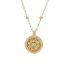 925 Sterling Silver Eight Treasures Luo Pan Necklace Pendant
