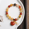 Golden Silk Jade Pixiu Wealth Bracelet