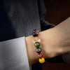 Red Sandalwood Five Directions Gods of Wealth Bracelet