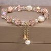 Strawberry Quartz Charm Bracelet for Women