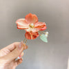 Flower Leaf Pearl Peace Tassel Hairpin