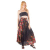 Printed Wrap Maxi Skirt, Boho Summer Long Skirt