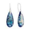 Emperor Stone Earrings Natural Teardrop Gemstone Dangles