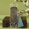 Classical Chinese Metal Bookmark with Tassel and Gift Box