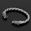 Men's Twisted Braided Cuff Bracelet, Vintage Open Bangle