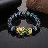 Pixiu Color-Change Beaded Bracelet for Fortune and Protection