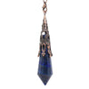 Natural Crystal Point Necklace with Antique Copper Cage